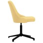 vidaXL Silla de comedor giratoria tela amarilla vidaXL Silla de comedor giratoria tela amarilla