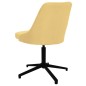 vidaXL Silla de comedor giratoria tela amarilla vidaXL Silla de comedor giratoria tela amarilla