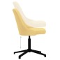 vidaXL Silla de comedor giratoria tela amarilla vidaXL Silla de comedor giratoria tela amarilla