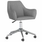 vidaXL Sillas de comedor giratorias 2 unidades tela gris claro vidaXL Sillas de comedor giratorias 2 unidades tela gris claro