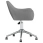 vidaXL Sillas de comedor giratorias 2 unidades tela gris claro vidaXL Sillas de comedor giratorias 2 unidades tela gris claro