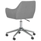 vidaXL Sillas de comedor giratorias 2 unidades tela gris claro vidaXL Sillas de comedor giratorias 2 unidades tela gris claro