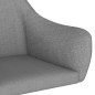 vidaXL Sillas de comedor giratorias 2 unidades tela gris claro vidaXL Sillas de comedor giratorias 2 unidades tela gris claro
