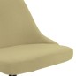 vidaXL Sillas de comedor giratorias 2 unidades tela verde