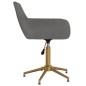 vidaXL Silla de comedor giratoria de terciopelo gris oscuro vidaXL Silla de comedor giratoria de terciopelo gris oscuro