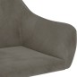 vidaXL Sillas de comedor giratorias 2 unidades terciopelo gris oscuro vidaXL Sillas de comedor giratorias 2 unidades terciopelo gris oscuro