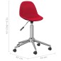 vidaXL Sillas de comedor giratorias 2 unidades tela rojo vino tinto vidaXL Sillas de comedor giratorias 2 unidades tela rojo vino tinto