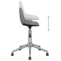 vidaXL Sillas de comedor giratorias 2 unidades tela gris claro vidaXL Sillas de comedor giratorias 2 unidades tela gris claro