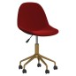 vidaXL Sillas de comedor giratorias 2 unidades terciopelo rojo tinto