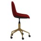 vidaXL Sillas de comedor giratorias 2 unidades terciopelo rojo tinto