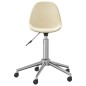vidaXL Sillas de comedor giratorias 2 unidades tela color crema vidaXL Sillas de comedor giratorias 2 unidades tela color crema