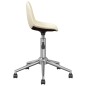vidaXL Sillas de comedor giratorias 2 unidades tela color crema vidaXL Sillas de comedor giratorias 2 unidades tela color crema