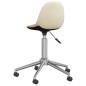 vidaXL Sillas de comedor giratorias 2 unidades tela color crema vidaXL Sillas de comedor giratorias 2 unidades tela color crema