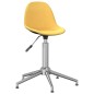 vidaXL Sillas de comedor giratorias 2 unidades tela amarillo mostaza vidaXL Sillas de comedor giratorias 2 unidades tela amarillo mostaza