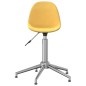 vidaXL Sillas de comedor giratorias 2 unidades tela amarillo mostaza vidaXL Sillas de comedor giratorias 2 unidades tela amarillo mostaza