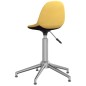 vidaXL Sillas de comedor giratorias 2 unidades tela amarillo mostaza vidaXL Sillas de comedor giratorias 2 unidades tela amarillo mostaza
