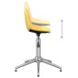 vidaXL Sillas de comedor giratorias 2 unidades tela amarillo mostaza vidaXL Sillas de comedor giratorias 2 unidades tela amarillo mostaza