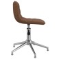 vidaXL Sillas de comedor giratorias 2 unidades tela marrón vidaXL Sillas de comedor giratorias 2 unidades tela marrón