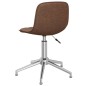 vidaXL Sillas de comedor giratorias 2 unidades tela marrón vidaXL Sillas de comedor giratorias 2 unidades tela marrón