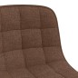 vidaXL Sillas de comedor giratorias 2 unidades tela marrón vidaXL Sillas de comedor giratorias 2 unidades tela marrón