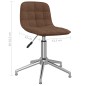 vidaXL Sillas de comedor giratorias 2 unidades tela marrón vidaXL Sillas de comedor giratorias 2 unidades tela marrón