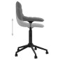 vidaXL Sillas de comedor giratorias 2 unidades terciopelo gris oscuro