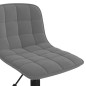 vidaXL Sillas de comedor giratorias 2 unidades terciopelo gris oscuro