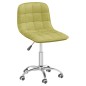 vidaXL Sillas de comedor giratorias 2 unidades tela verde vidaXL Sillas de comedor giratorias 2 unidades tela verde