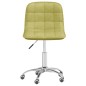vidaXL Sillas de comedor giratorias 2 unidades tela verde vidaXL Sillas de comedor giratorias 2 unidades tela verde