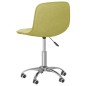 vidaXL Sillas de comedor giratorias 2 unidades tela verde vidaXL Sillas de comedor giratorias 2 unidades tela verde