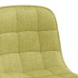 vidaXL Sillas de comedor giratorias 2 unidades tela verde vidaXL Sillas de comedor giratorias 2 unidades tela verde