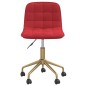 vidaXL Sillas de comedor giratorias 2 unidades terciopelo rojo tinto vidaXL Sillas de comedor giratorias 2 unidades terciopelo rojo tinto