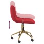 vidaXL Sillas de comedor giratorias 2 unidades terciopelo rojo tinto vidaXL Sillas de comedor giratorias 2 unidades terciopelo rojo tinto