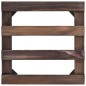 vidaXL Soporte con ruedas para macetas madera 4 uds cedro 25x25 cm vidaXL Soporte con ruedas para macetas madera 4 uds cedro 25x25 cm
