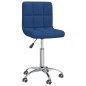vidaXL Sillas de comedor giratorias 2 unidades tela azul