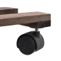 vidaXL Soporte con ruedas para macetas madera 4 uds cedro 25x25 cm vidaXL Soporte con ruedas para macetas madera 4 uds cedro 25x25 cm