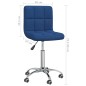 vidaXL Sillas de comedor giratorias 2 unidades tela azul