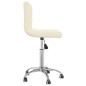 vidaXL Sillas de comedor giratorias 2 unidades tela color crema vidaXL Sillas de comedor giratorias 2 unidades tela color crema