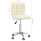 vidaXL Sillas de comedor giratorias 2 unidades tela color crema vidaXL Sillas de comedor giratorias 2 unidades tela color crema
