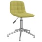 vidaXL Sillas de comedor giratorias 2 unidades tela verde
