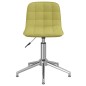 vidaXL Sillas de comedor giratorias 2 unidades tela verde