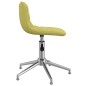 vidaXL Sillas de comedor giratorias 2 unidades tela verde