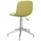 vidaXL Sillas de comedor giratorias 2 unidades tela verde