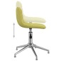 vidaXL Sillas de comedor giratorias 2 unidades tela verde