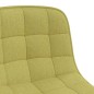 vidaXL Sillas de comedor giratorias 2 unidades tela verde