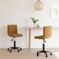vidaXL Sillas de comedor giratorias 2 uds terciopelo marrón vidaXL Sillas de comedor giratorias 2 uds terciopelo marrón