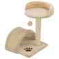 vidaXL Rascador para gatos con poste de sisal 40 cm beige y marrón vidaXL Rascador para gatos con poste de sisal 40 cm beige y marrón