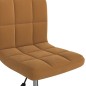 vidaXL Sillas de comedor giratorias 2 uds terciopelo marrón vidaXL Sillas de comedor giratorias 2 uds terciopelo marrón