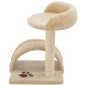 vidaXL Rascador para gatos con poste de sisal 40 cm beige y marrón vidaXL Rascador para gatos con poste de sisal 40 cm beige y marrón