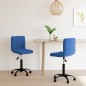 vidaXL Sillas de comedor giratorias 2 uds terciopelo azul vidaXL Sillas de comedor giratorias 2 uds terciopelo azul